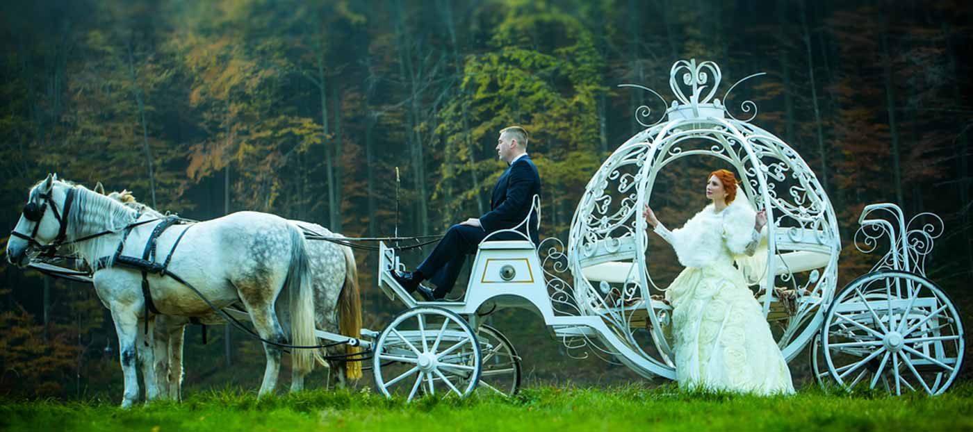 Location calèche mariage romantique